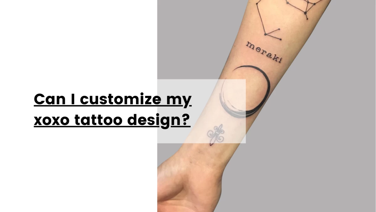 Can I customize my xoxo tattoo design